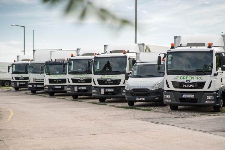 Greenpro vegyes flotta — MAN tehergépjárművek és IVECO furgonok